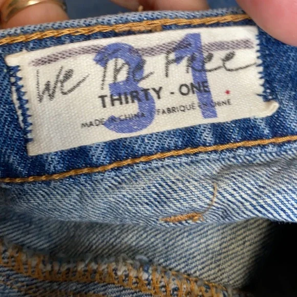 Free People Parker Denim Wrap Skirt size 27/4 - Picture 6 of 8